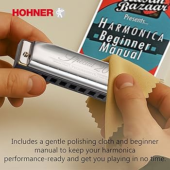 Amazon.com: Hohner Special 20 Harmonica - Key of C Bundle with Key